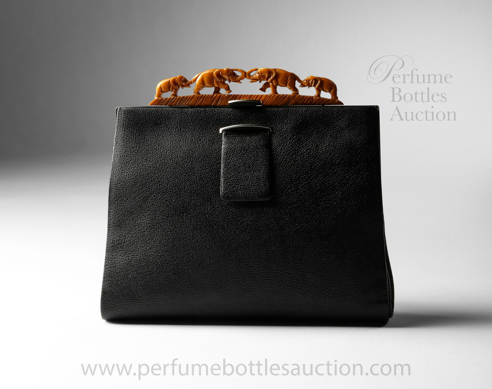 Art Deco antique purse with Bakelite Elephants (1 of 2)