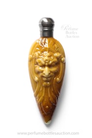 Stevens and Williams scent bottle, dolce relievo glass