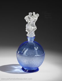 1930s unusual Czech perfume bottle by Curt Schlevogt