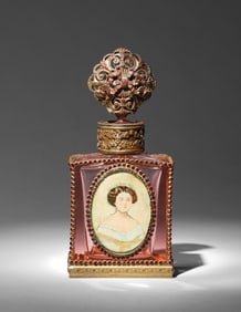 1920s Czech bottle with Austrian metal decoration