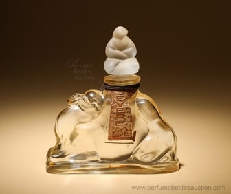 1922 Jovoy perfume bottle "Severem" as a camel with stopper as a rider, smaller size