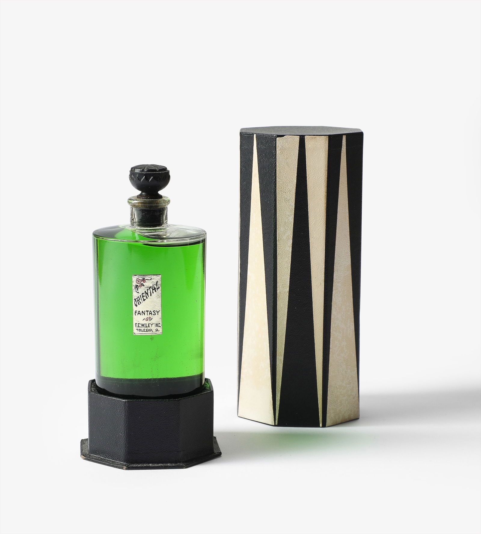 Oriental Fantasy perfume bottle c1930 with Art Deco box (1 of 1)