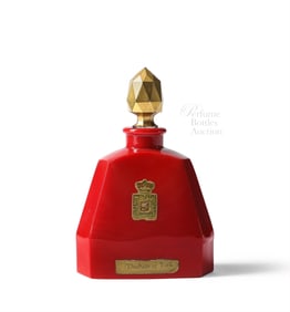 Rare Prince Matchabelli "Duchess of York" perfume bottle in opaque red glass