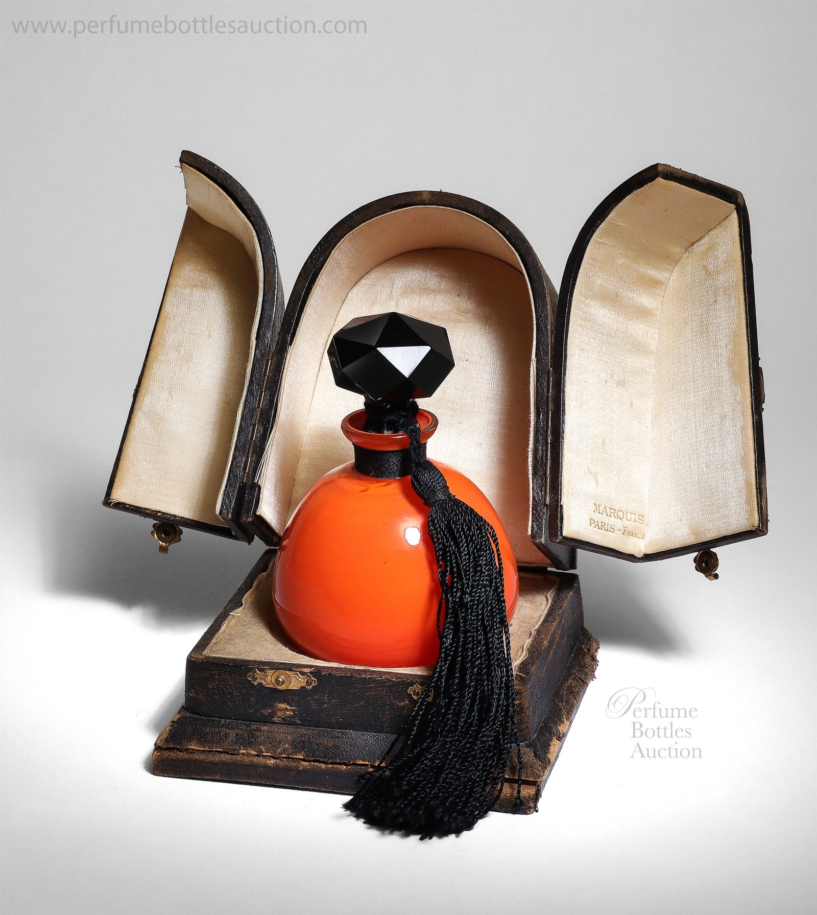1920’s Extravagant perfume presentation, Depinoix bottle for Marquis Brise de Monte Carlo (1 of 2)
