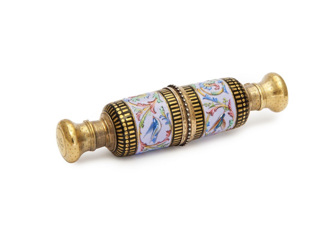 1880s English double-end scent bottle