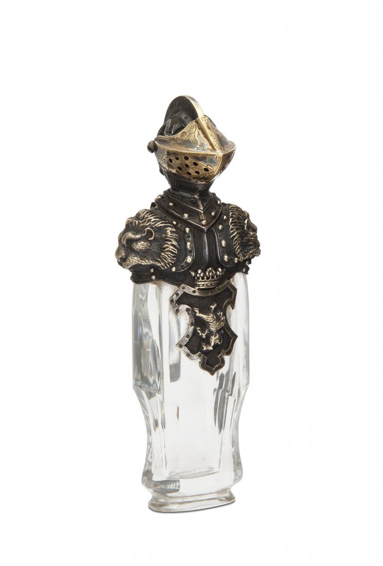 1850s French cut crystal vinaigrette (1 of 2)