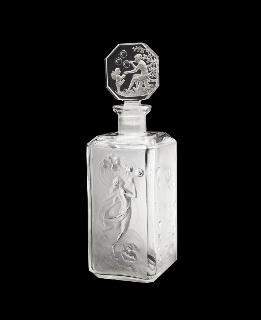 Czech perfume bottle for Langlois Shari Czech perfume bottle for Langlois Shari