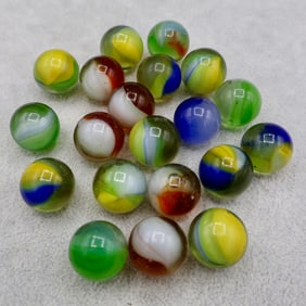 Large Colorful Group of MASTER MARBLE Brushed Patch Types