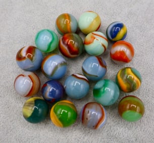 Various Types PELTIER RAINBO Patch Marbles
