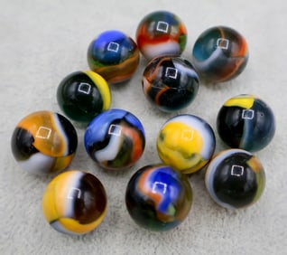 Translucent PELTIER RAINBO Swirl Type Marble Group