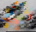 A Grouping of Various Vintage Marbles