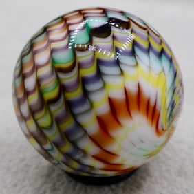 A Large Handmade GIBSON Multicolor Snakeskin Marble