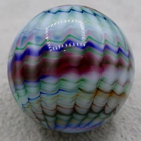 A Large Handmade GIBSON Multicolor Snakeskin Marble