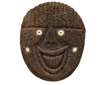 Native American Inuit Fossilized Whale Bone Mask
