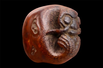 Netsuke Inro Sagemono Meiji Period Japanese Antique Wood Carved