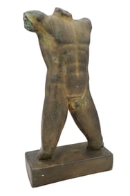 A Vintage Greek Torso Plaster Sculpture