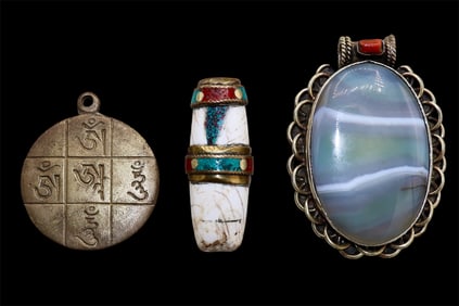 A grouping of Tibetan Artifacts