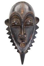 A Finely Carved Yaure Face Mask