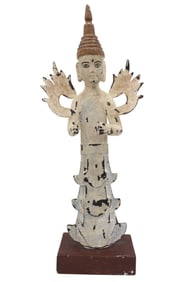 An Old Burmese Nat Guardian Figure