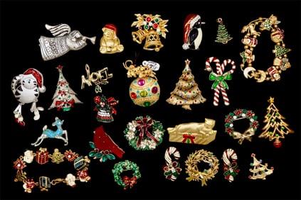 A Group of Vintage Estate Costume Jewelry