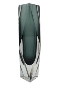 San Marco Faceted Murano Vase by Alessandro Mandruzzato