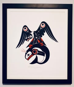 Thunderbird and Whale Silkscreen by Doug Lafortune