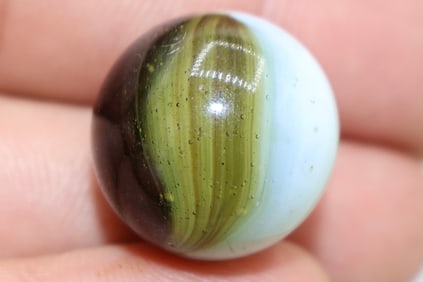 Purple, White & Army Green MASTER MARBLE Co. Sunburst