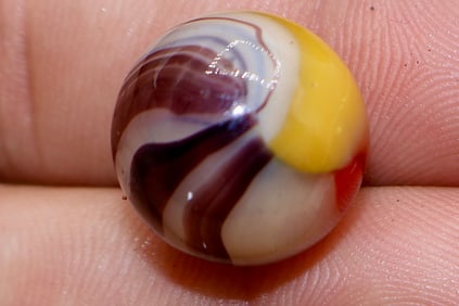 Very Nice Red, Yellow and Purple VITRO AGATE Co. Tri Lite