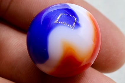A Large Liberty Colored VITRO AGATE Shooter Marble