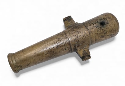 An Early Heavy Cast Bronze Signal Cannon