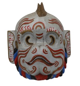Older Bali Polychrome Hanuman the Monkey King Mask