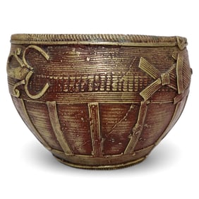 A WEST INDIA (GUJARAT) DHOKRA MANA BOWL