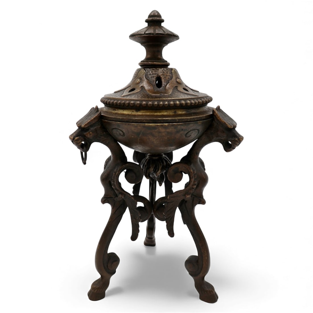 A French Napoleon III Bronze Griffin Pastille Burner (1 of 9)