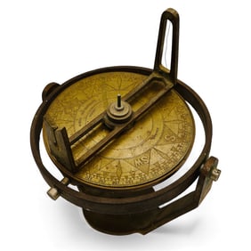 An Antique Era Nautical Navigation Dry Compass