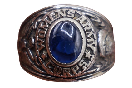A Sterling Women’s Army Corps Military Class Ring