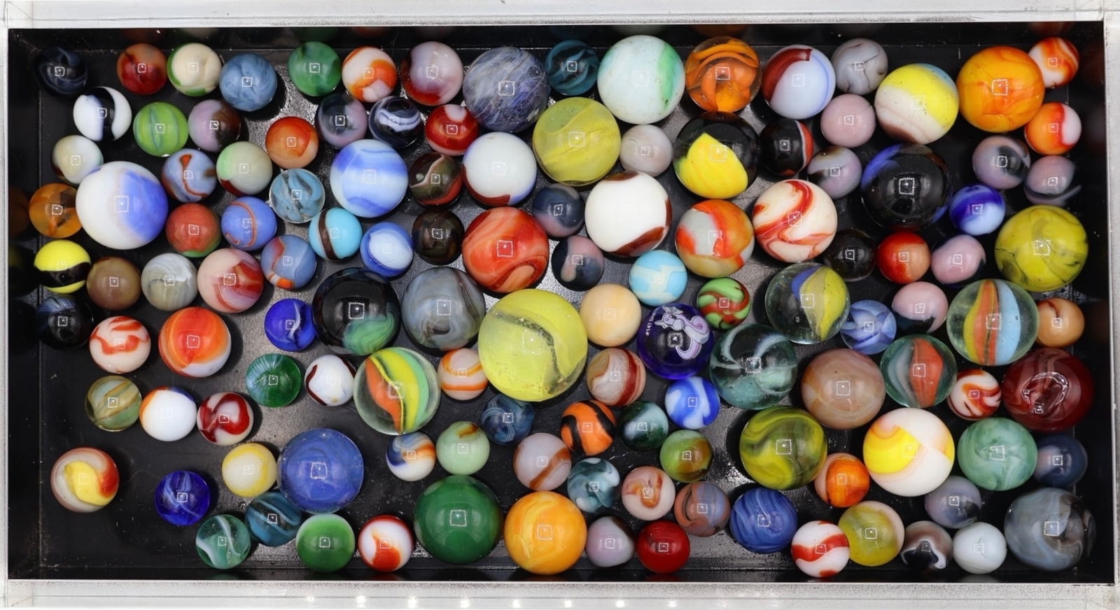 A Large Collection of Various Vintage Marbles (1 of 9)