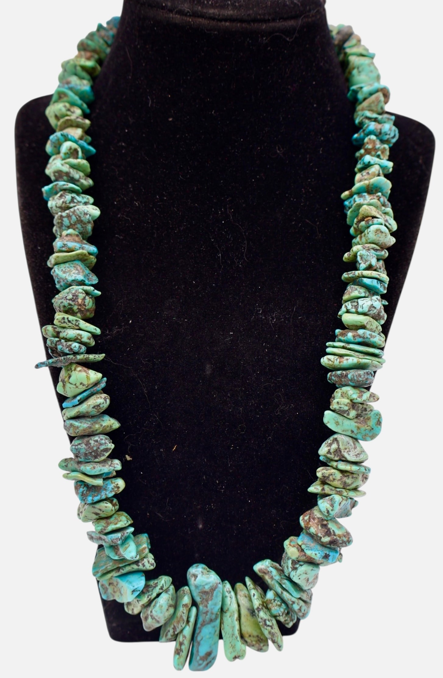 A Vintage Chunky Turquoise Nugget Necklace (1 of 5)