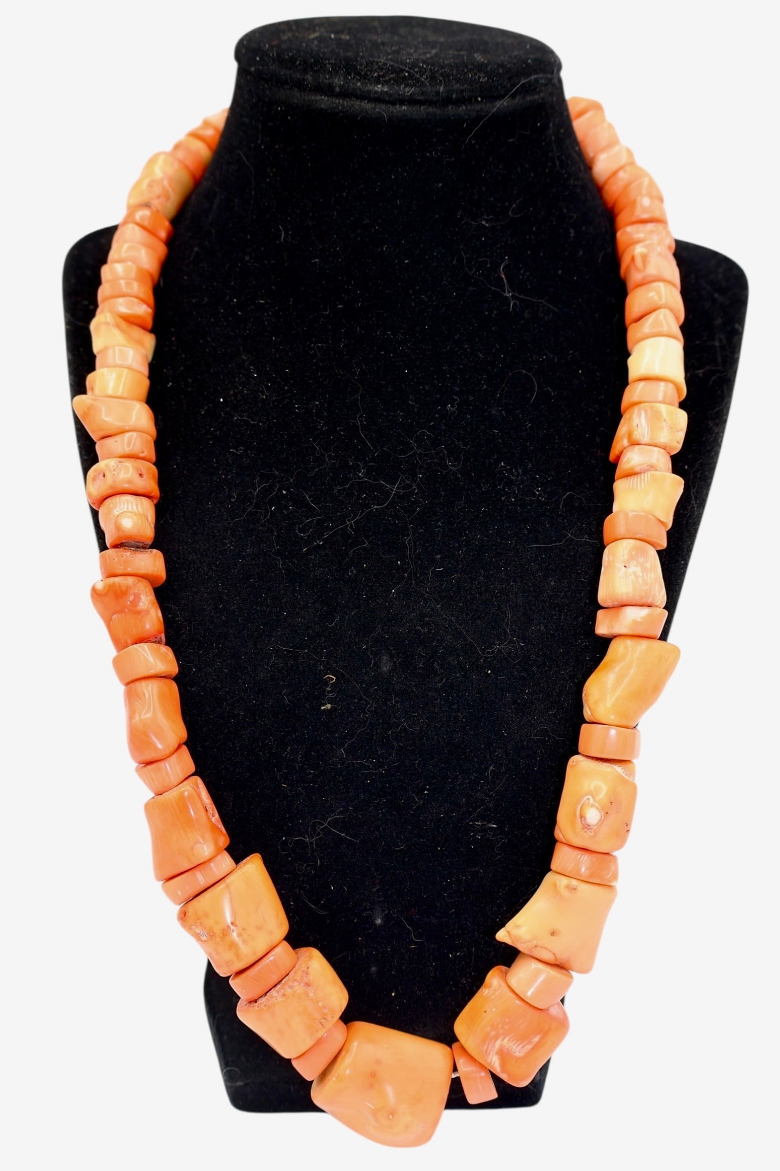 A Vintage Chunky Pink African Coral Necklace (1 of 6)