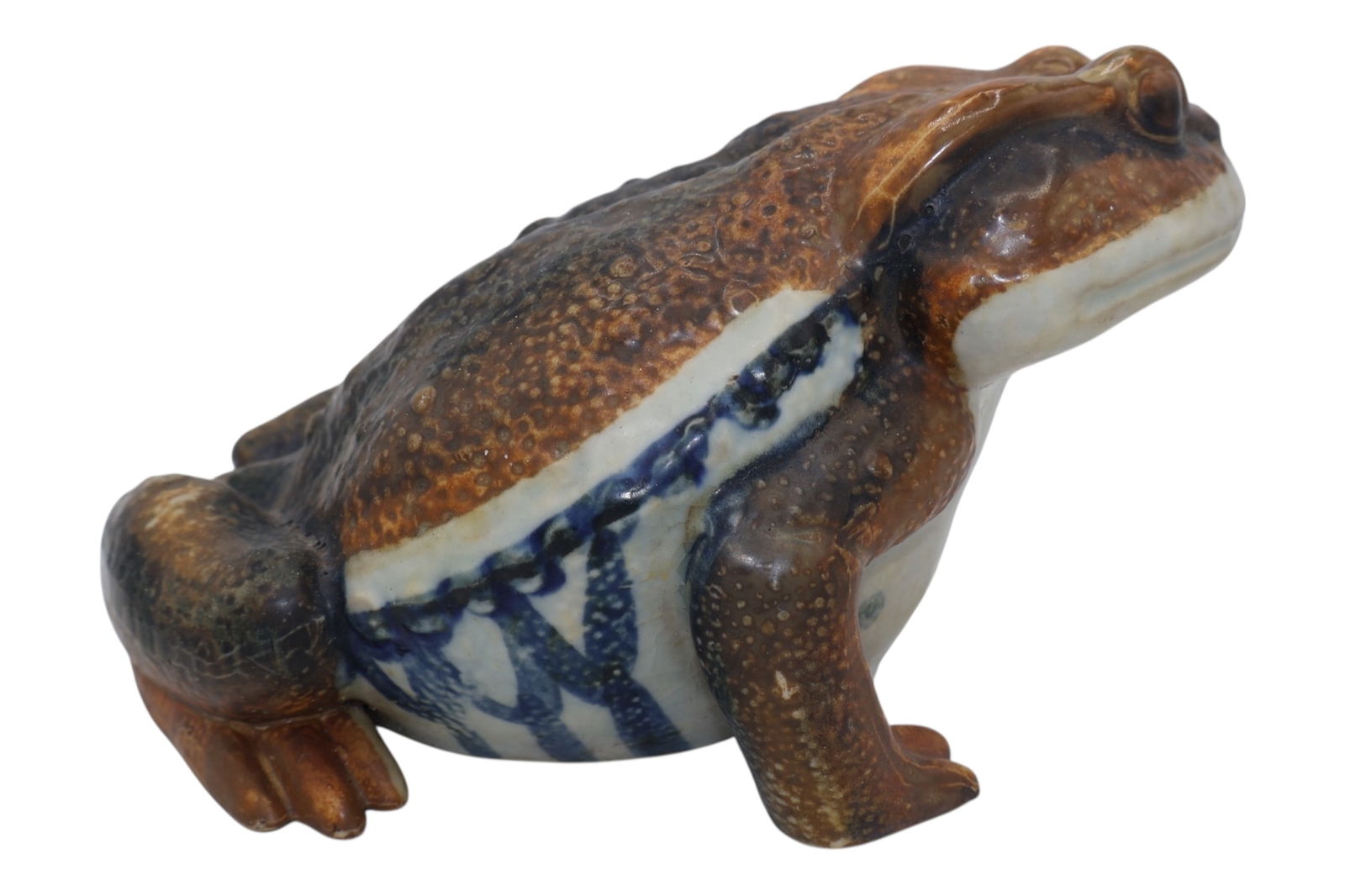 A Large Japanese Hirado Porcelain Company Toad Sculpture (1 of 10)