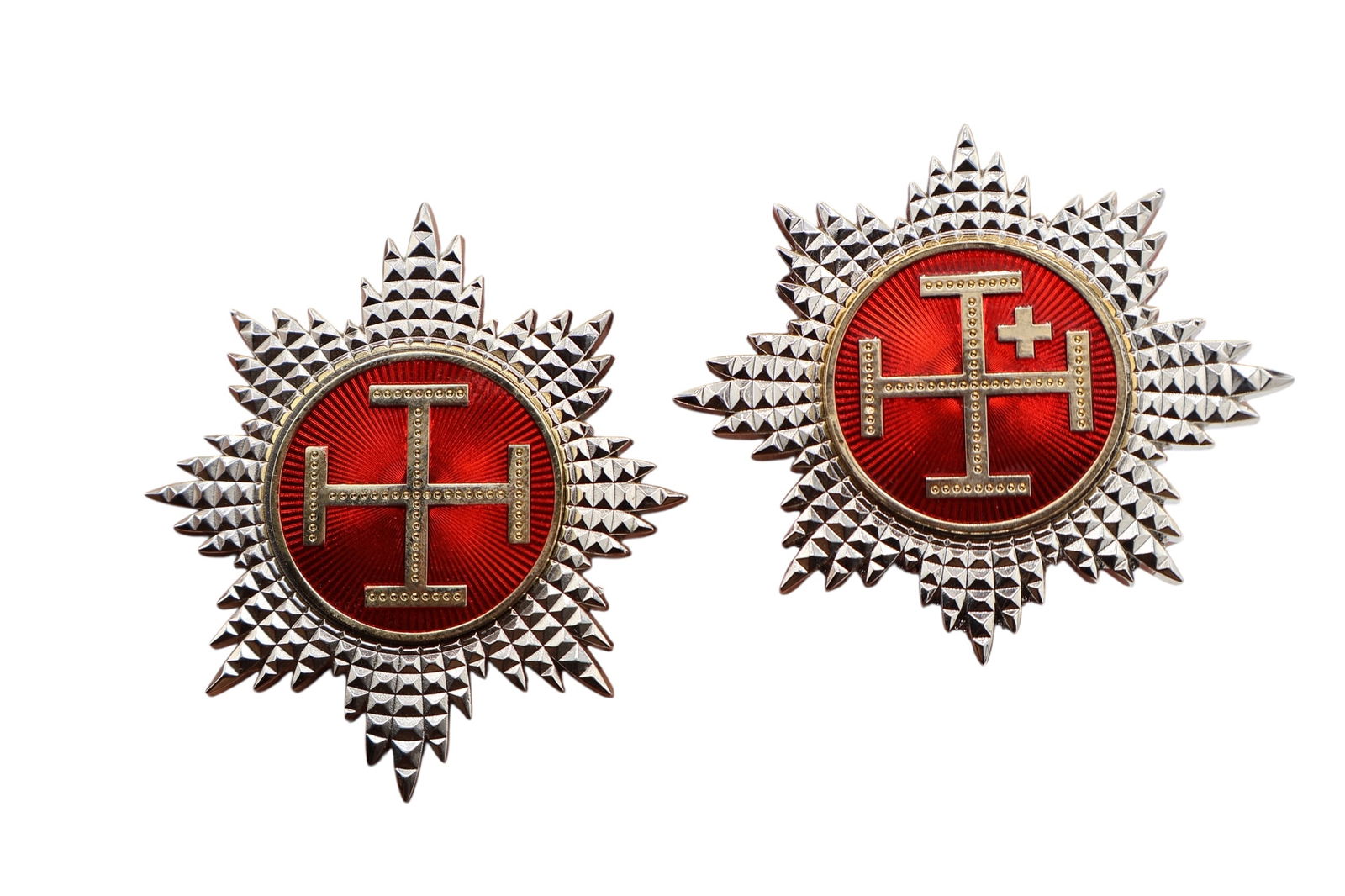 A Pair of Knights Templar Crusaders Cross Jewels (1 of 3)