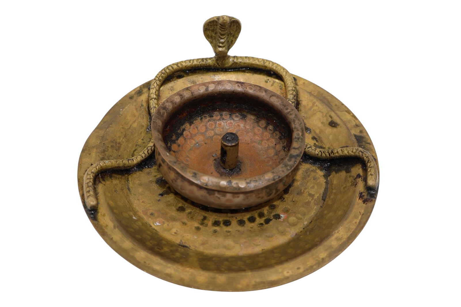 An India Brass Cobra Puja Diwali Oil Lamp (1 of 8)