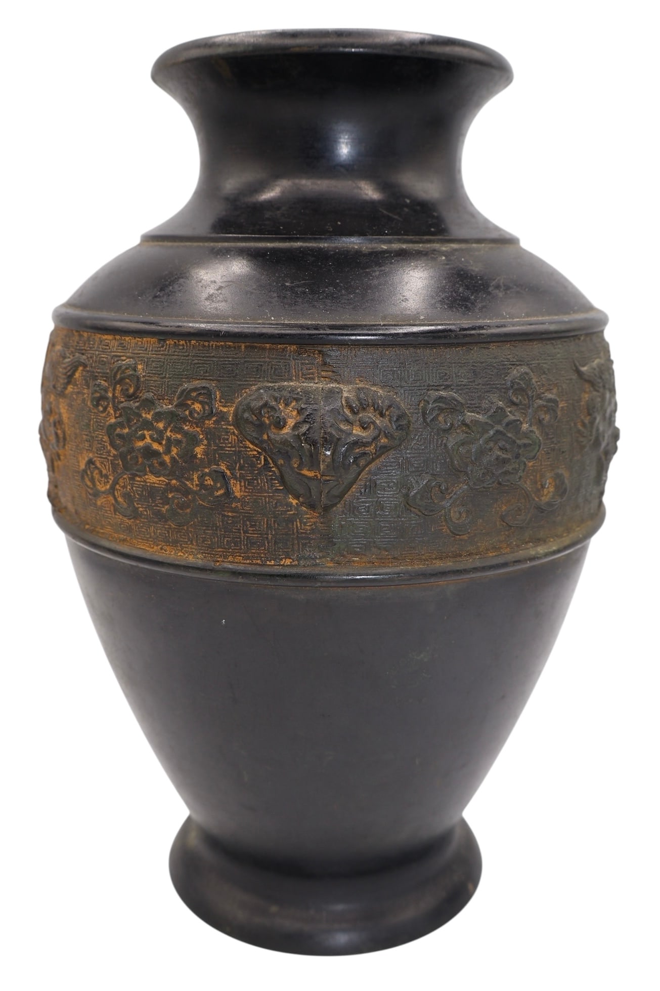 An Antique Twin Handled Chinese Bronze Vase (1 of 9)