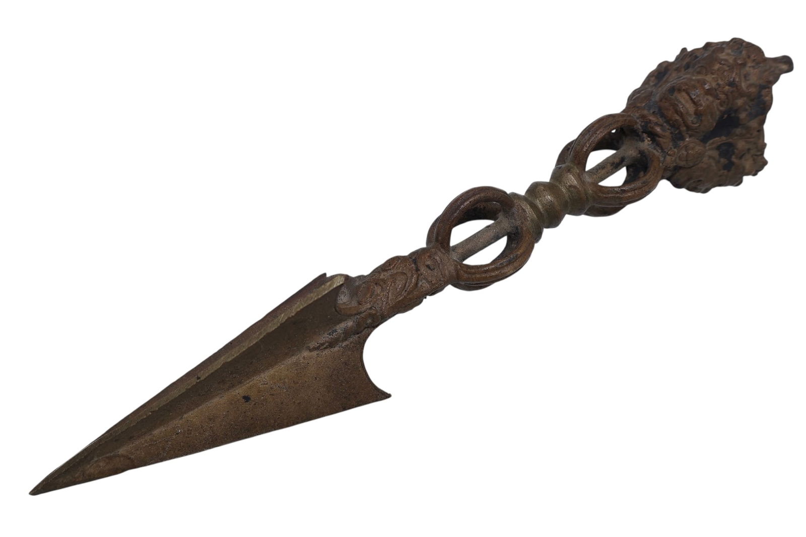 19th C. Tibetan Brass Ritual Dagger (Phur Pa) (1 of 6)