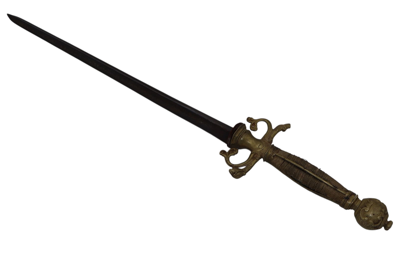 An Antique Three Sided Bladed Dagger (1 of 9)