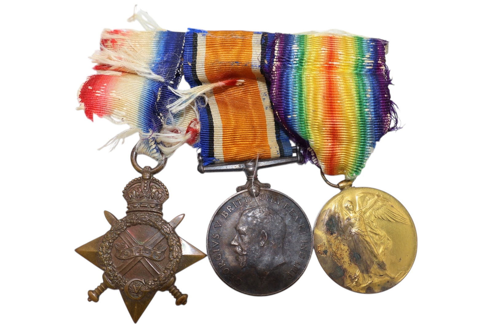 A Trio of Named British WWI War Medals (1 of 6)