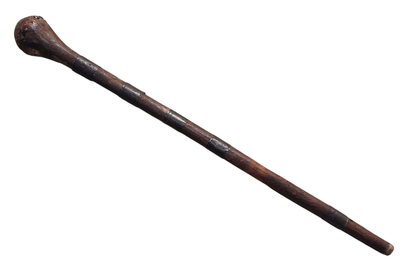Early African Zulu Knobkerrie Wooden War Club (1 of 8)