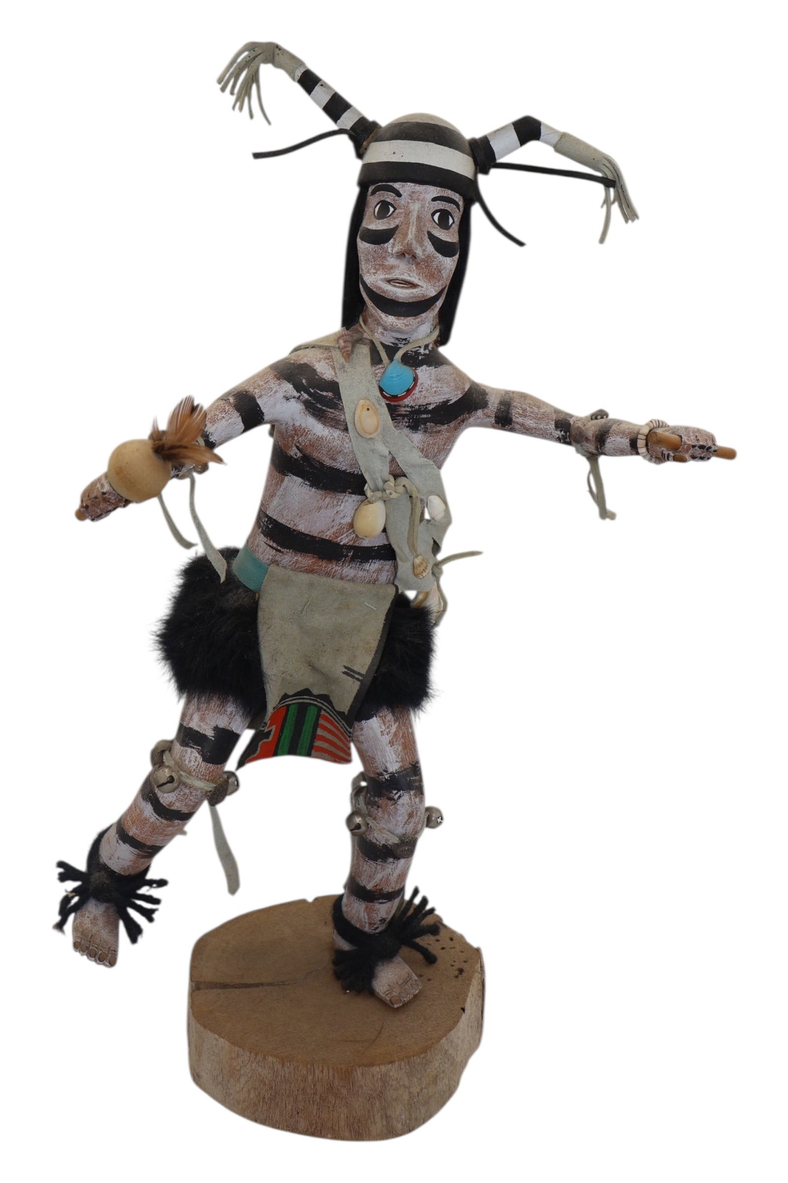 A Large Hopi Clown 20th Century Kachina Doll (1 of 9)
