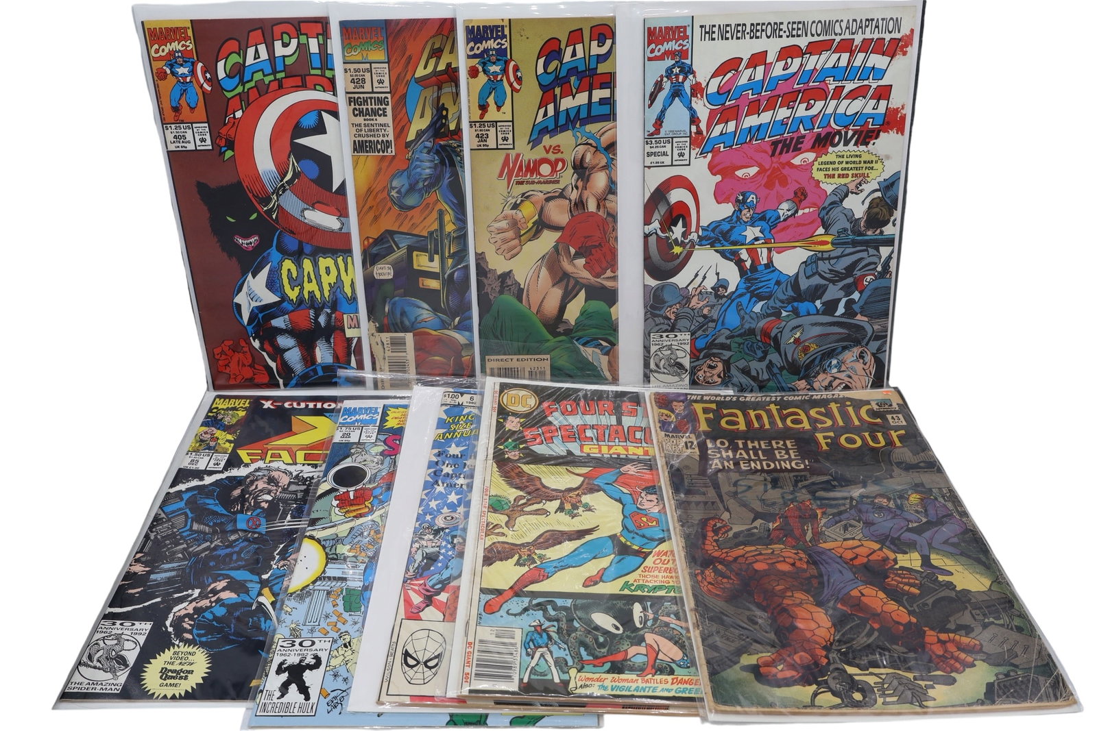 Vintage Comic Book Lot - Captain America Xfactor Fantastic Four RAW UNGRADED (1 of 7)
