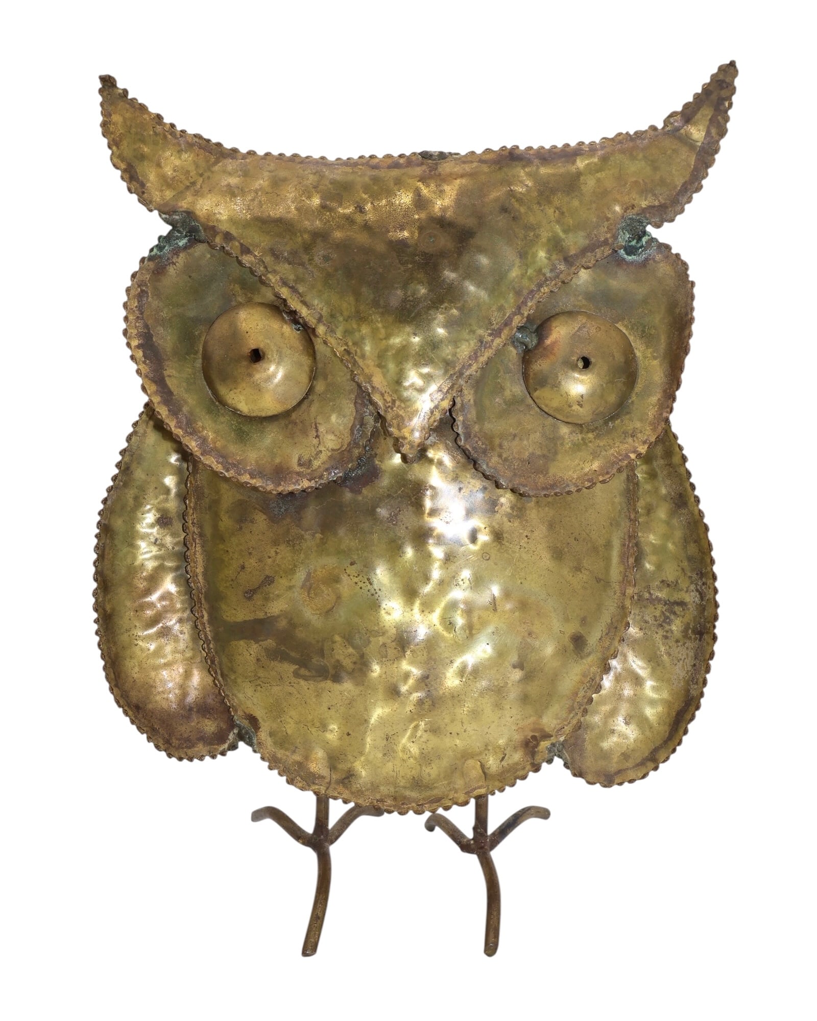 Brutalist Curtis Jere Attributed Metal Owl Sculpture (1 of 8)