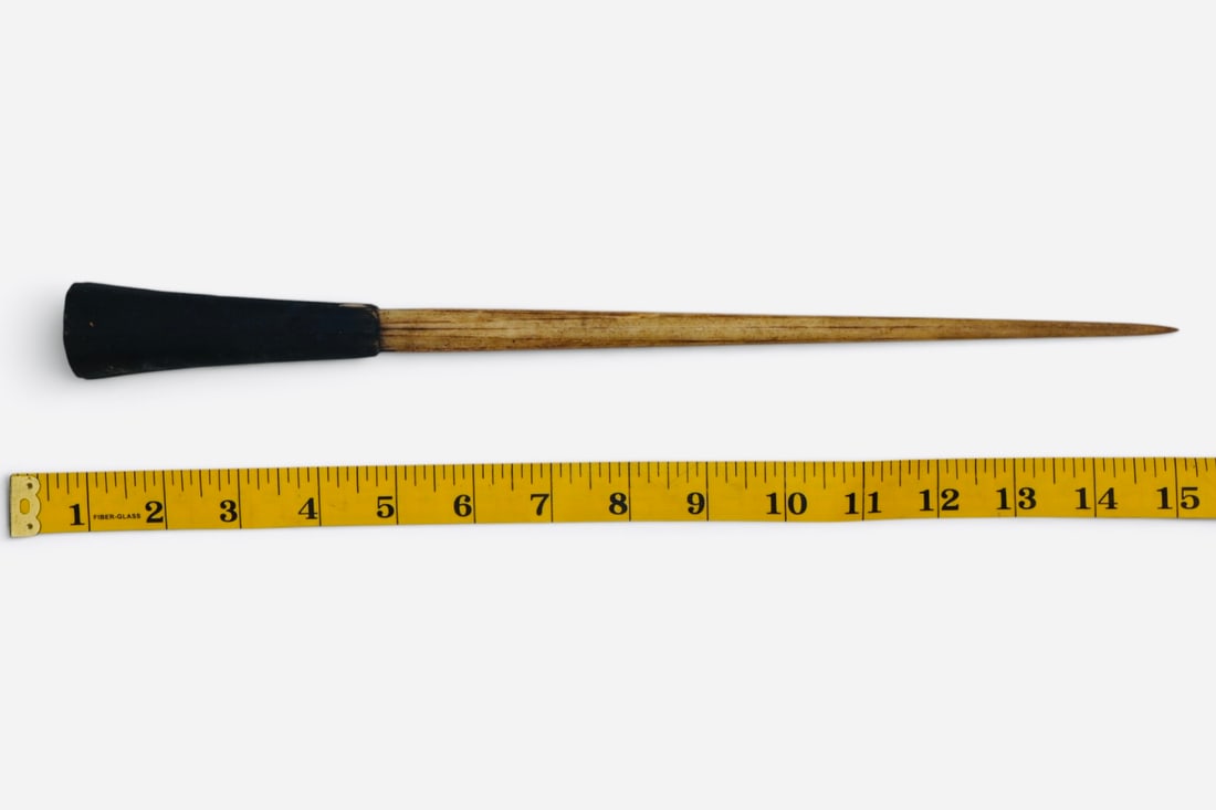 A 19 C. Sailor Made Billfish Bone Dagger: Billfish Stiletto. Marlinspike Fid. Functioned both as a daily tool for work and self defense. 14 1/4” Long.